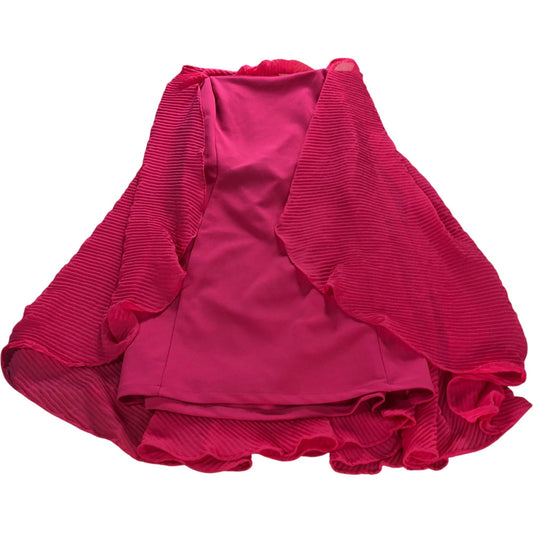 River Island Pink Short Cape Dress UK M