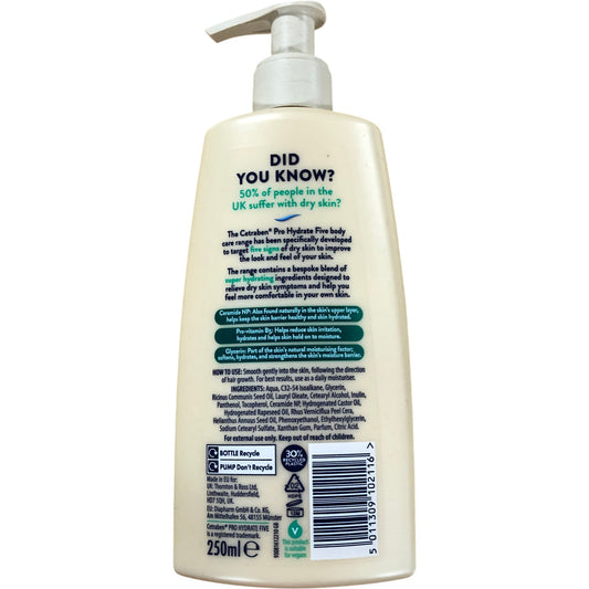 CETRABEN Pro Hydrate Five Hydrating Body Lotion 250ml For Dry Skin Non Greasy