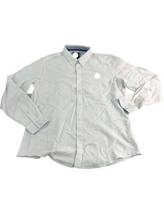 Branded Slim Fit White Shirt Size L Men's Cotton Smart Casual