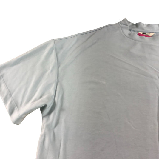 River Island Relaxed Fit T Shirt UK Large Light Blue Short Sleeve Unisex