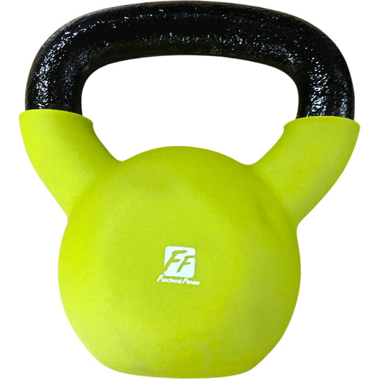 Functional Fitness Neoprene Kettlebell 8kg Heavy Weight Training Equipment Green