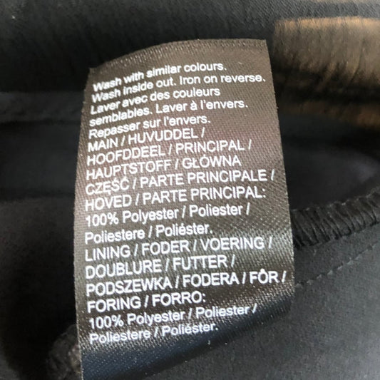 River Island Black Sheer Dress UK14 Women's Flowing Lightweight Layered Style