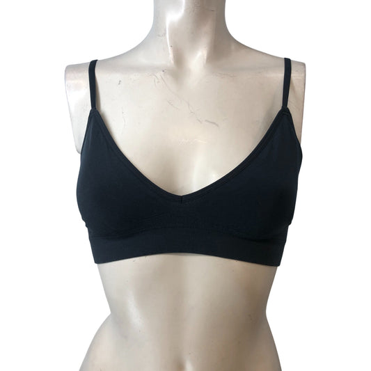 Boody Bralette Women's Grey Bamboo Triangle Bra Soft Cup Size S - UK 10
