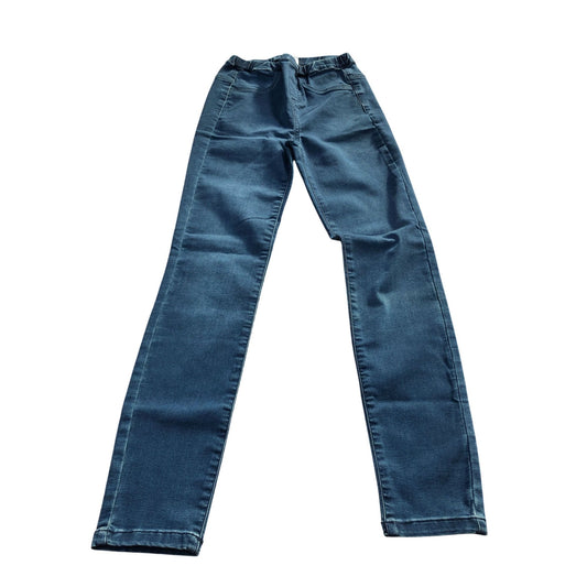 Skinny Jeans UK6L Women's Stretch Denim High Waisted Dark Wash