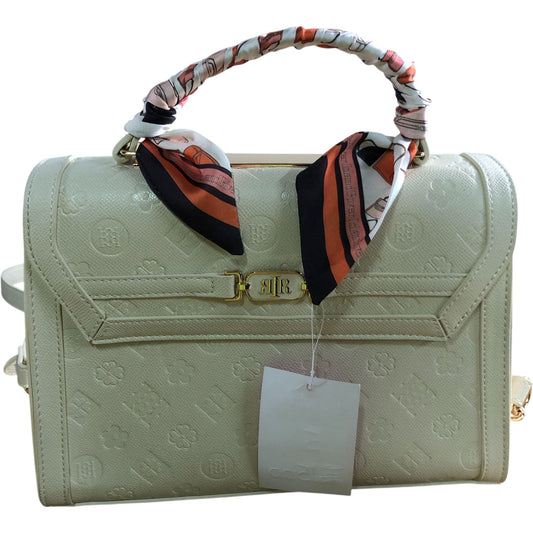 River Island Handbag Cream With Scarf Accessory