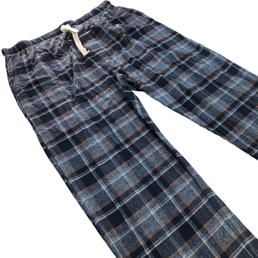 John Rocha Men's Loungewear Trousers Blue Checked Soft Cotton Nightwear XL
