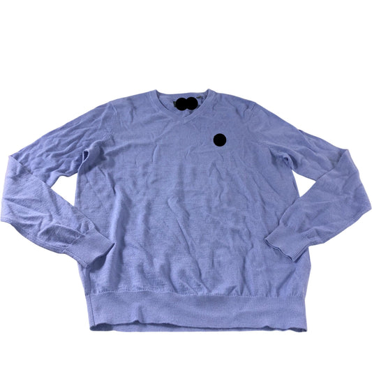 Branded Blue V Neck Jumper - Size Medium