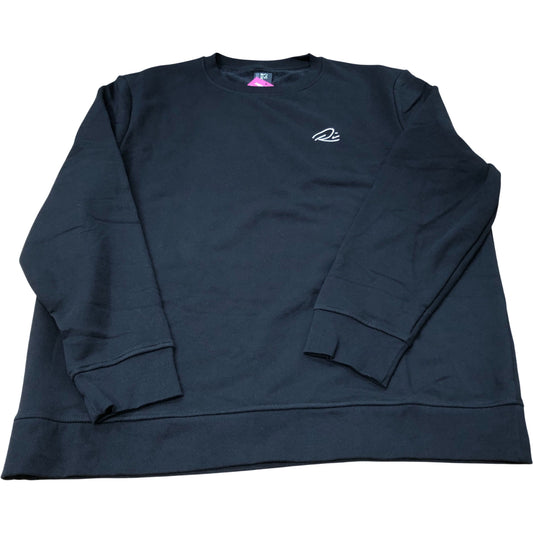 River Island Black Sweatshirt Size 4XL Casual Soft Cotton Blend