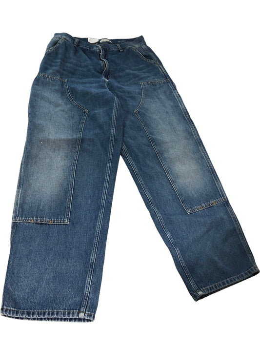 CARHARTT W Brandon Double Knee Pant M Loose Fit Men's Denim Jeans Blue 32"