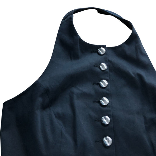 River Island Black Halter Neck Dress Size UK16