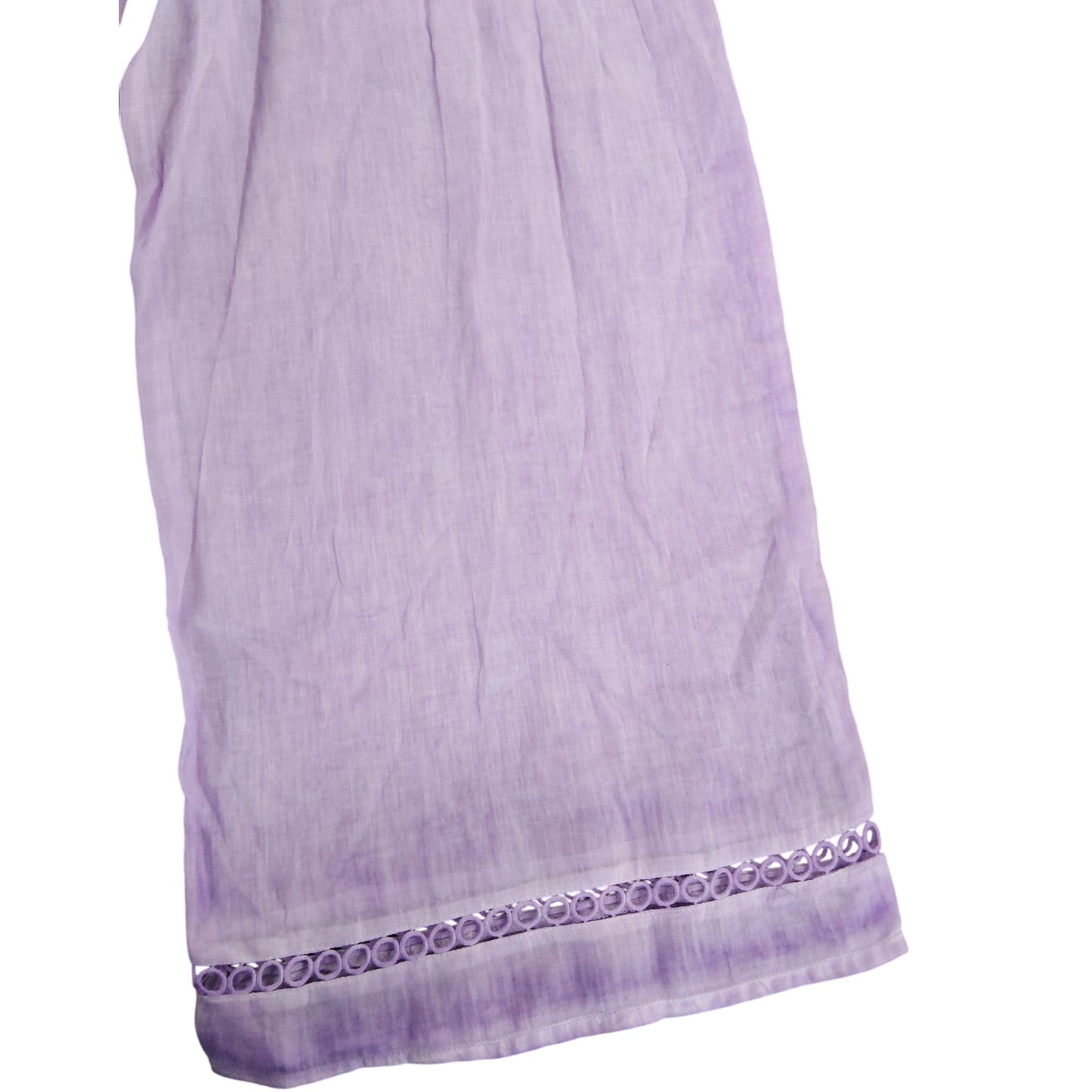 River Island Women's UK S Purple Lightweight Summer Pants with Smocked Waist