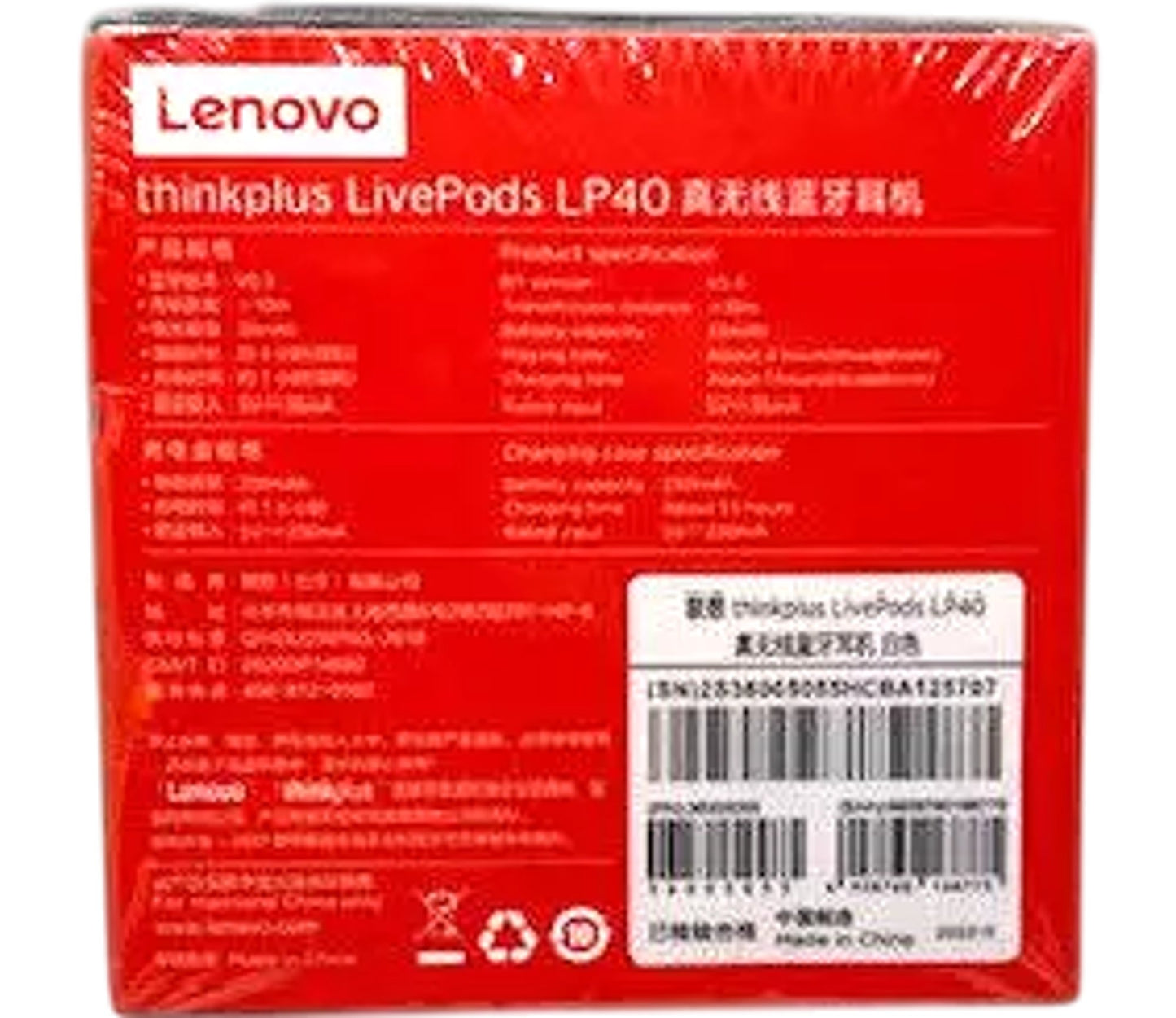 Lenovo Original LP40 Pro TWS Earphones Wireless Bluetooth