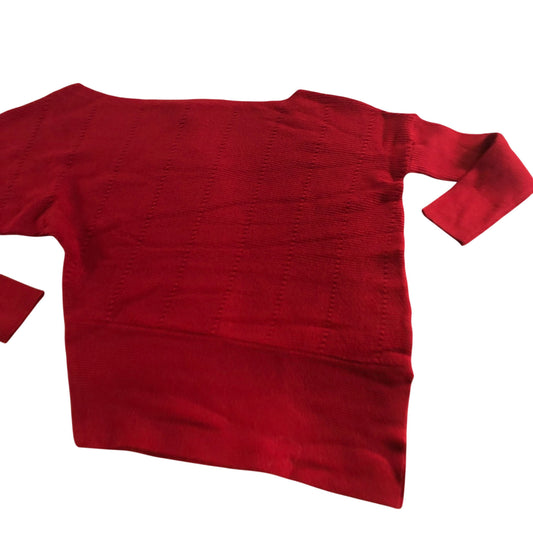 River Island Red Sweater UK XS Women's Long Sleeve Knit