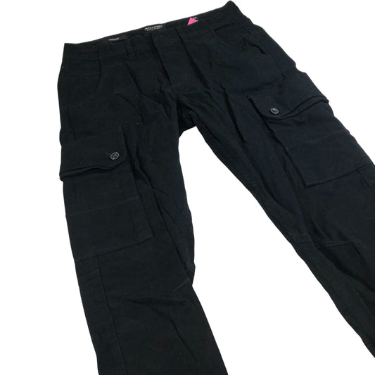 Jack & Jones Cargo Trousers Men's Black Cotton Blend Pants W28 32L