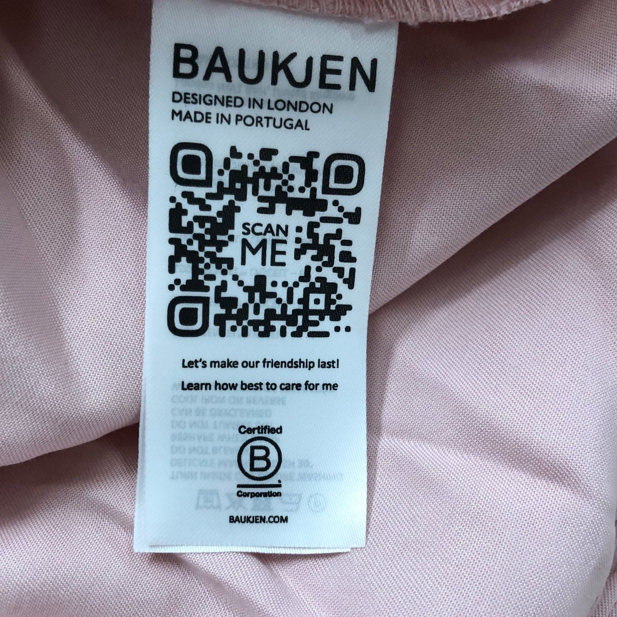 Baukjen Tara Frill Neck Blouse Pastel Pink