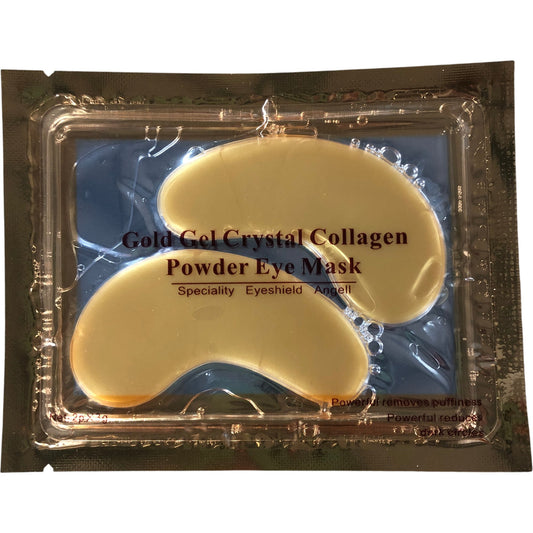 Gold Gel Crystal Collagen Powder Eye Mask 24K Anti Ageing Treatment Pack of 16