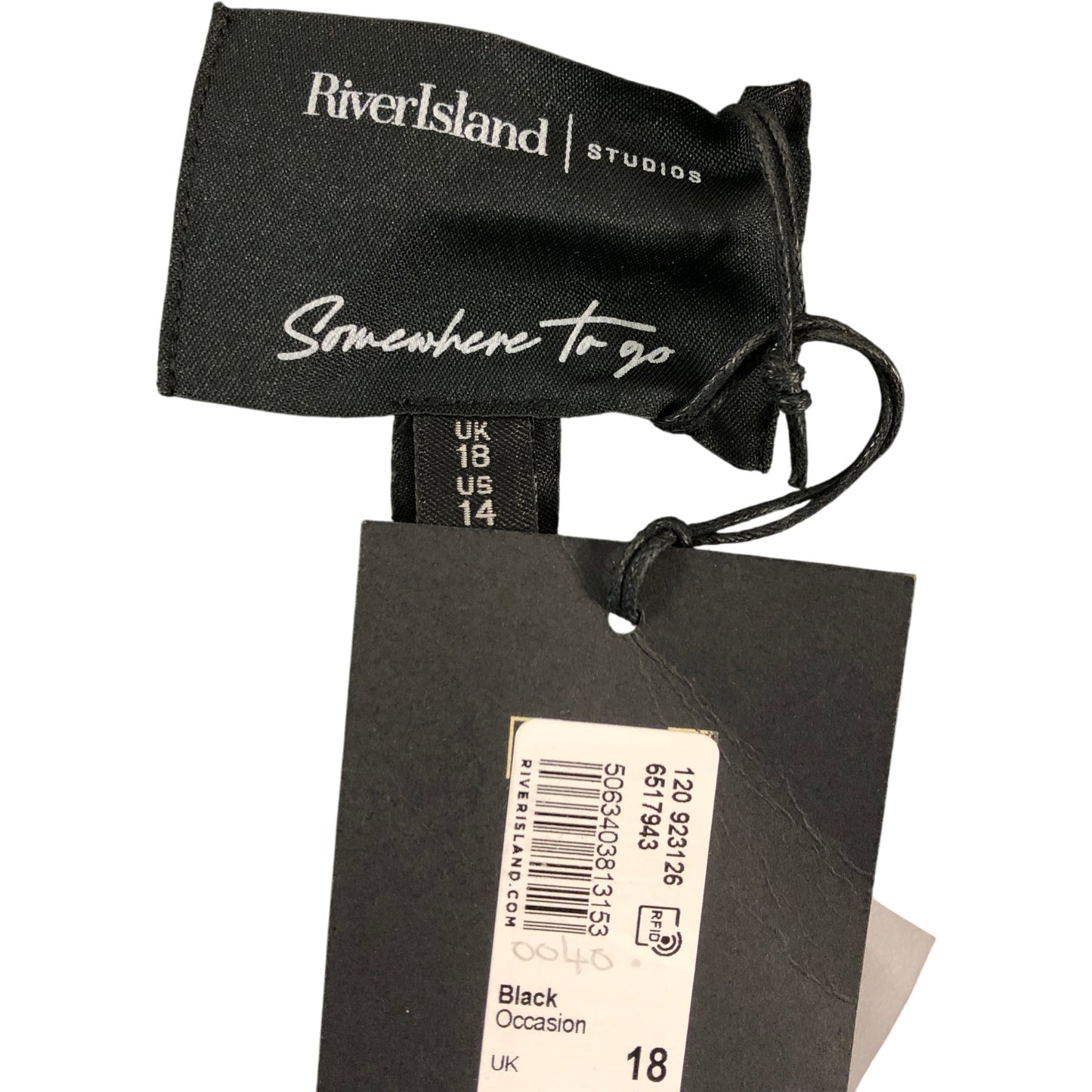 River Island Studios Black Occasion Jacket UK18 Women's Double Breasted Style