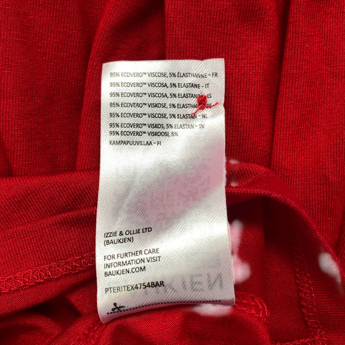 Baukjen Red Maxi Dress UK Size 12 Women's Tiered Cotton Viscose Blend