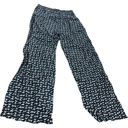 River Island UK8 Women's Trousers Black and White Geometric Print