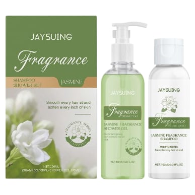 Jaysuing Jasmine Fragrance Shampoo And Shower Gel Set 200ml Moisturising