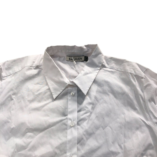 Baukjen Corey Organic Cotton Cropped Shirt Pure White Size 16