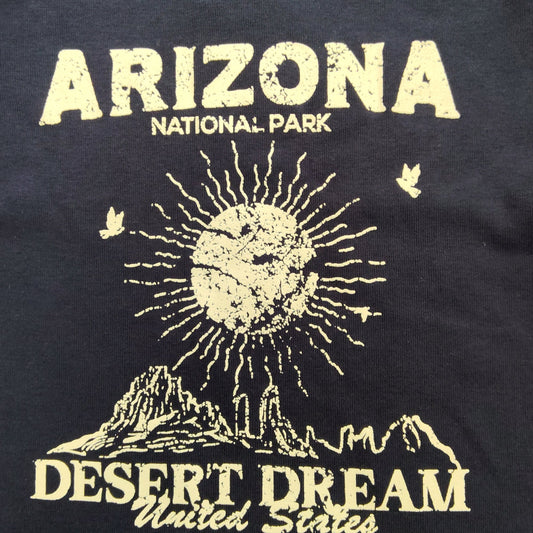 River Island Arizona National Park T-Shirt Kids 7 8 Yrs Navy Desert Dream