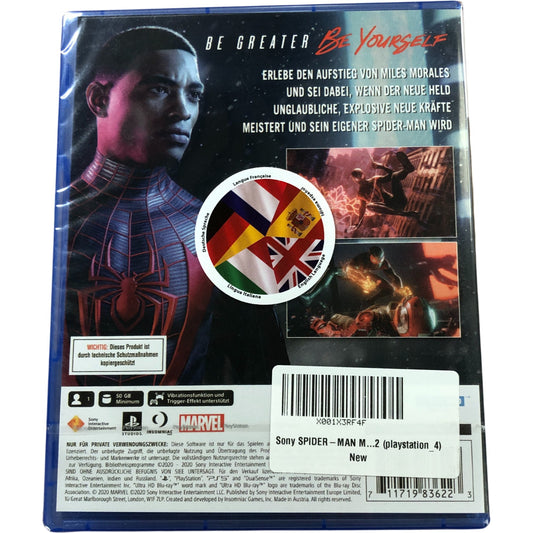 Marvel Spider-Man Miles Morales PS5 Video Game New Sealed UK Version