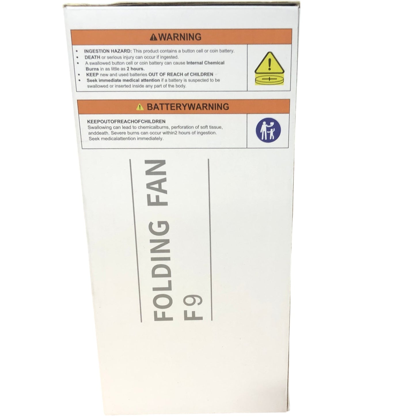 LBSTP F9 Folding Fan with Remote Control Battery Operated Desk Fan Portable