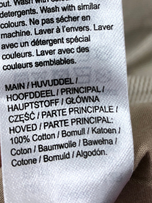 River Island High Waist Trousers UK12 Women's Beige Lightweight Tailored Fit