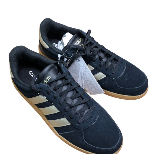 Adidas Breaknet Sleek Trainers UK8 Men's Black Gold Cloudfoam Style