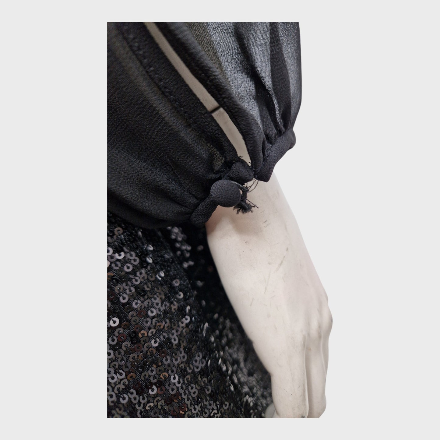 Branded Black Sequin Dress