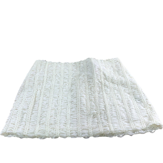 River Island Women's Cream Layered Textured Mini skirt - Size 18