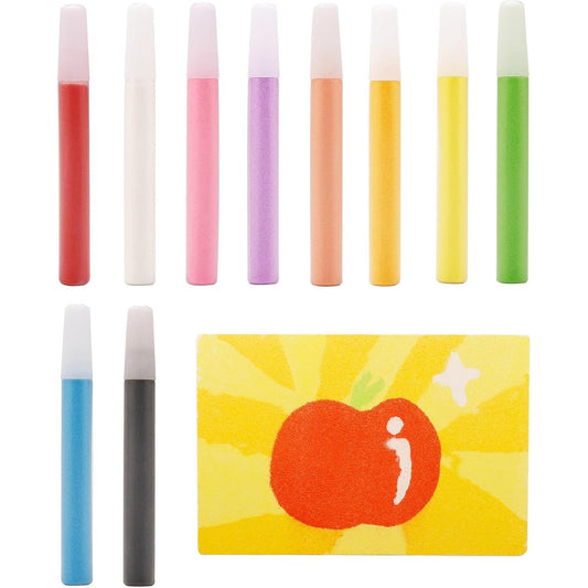 Rnigra Sand Art Kit 10 Colour Pack Ideal For Creative Children Arts And Crafts