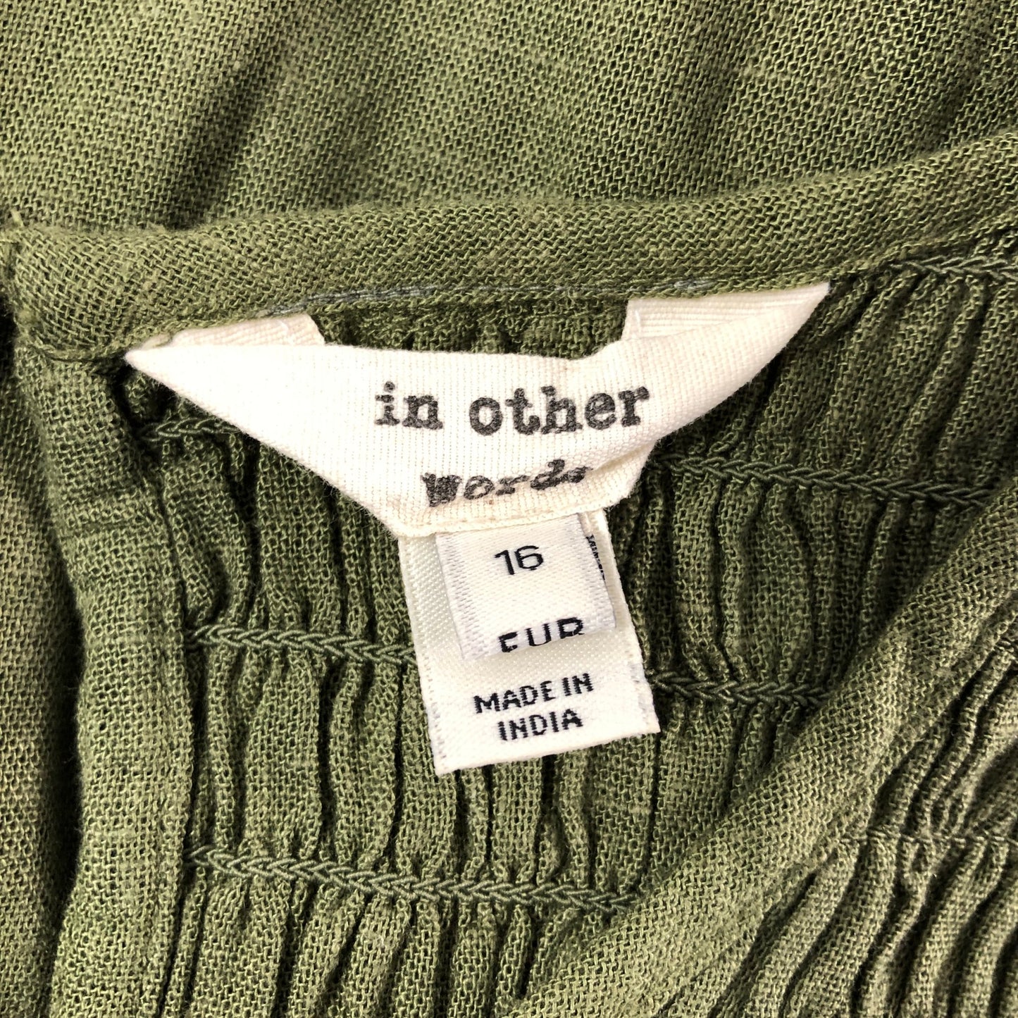 RIVER ISLAND Green Maxi Dress UK16 Women's Smocked Sleeveless Lightweight