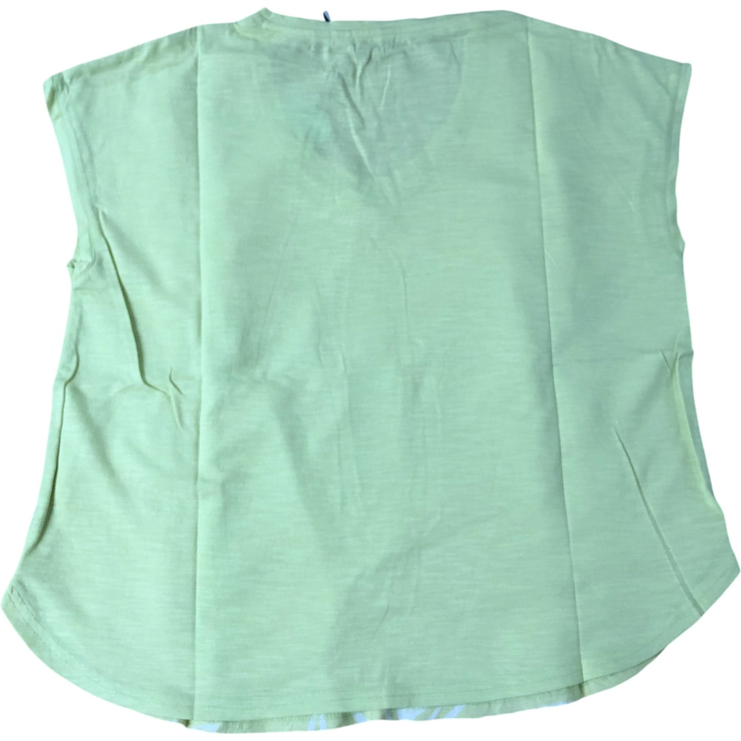 Weird Fish Valli Top Size 12 Women's Pale Yellow Leaf Print