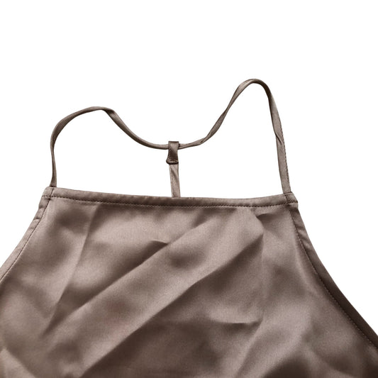 River Island Women's Size 6 Slip Dress Camisole Peach Satin Lingerie Nightwear