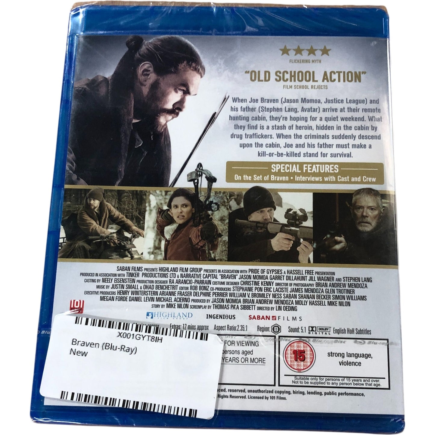 Braven Blu-Ray Jason Momoa Action Thriller DVD New Sealed
