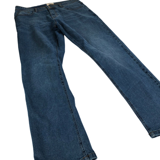 Kangaroo Poo W32 L32 Jeans Men's Casual Denim Blue Straight Leg Trousers