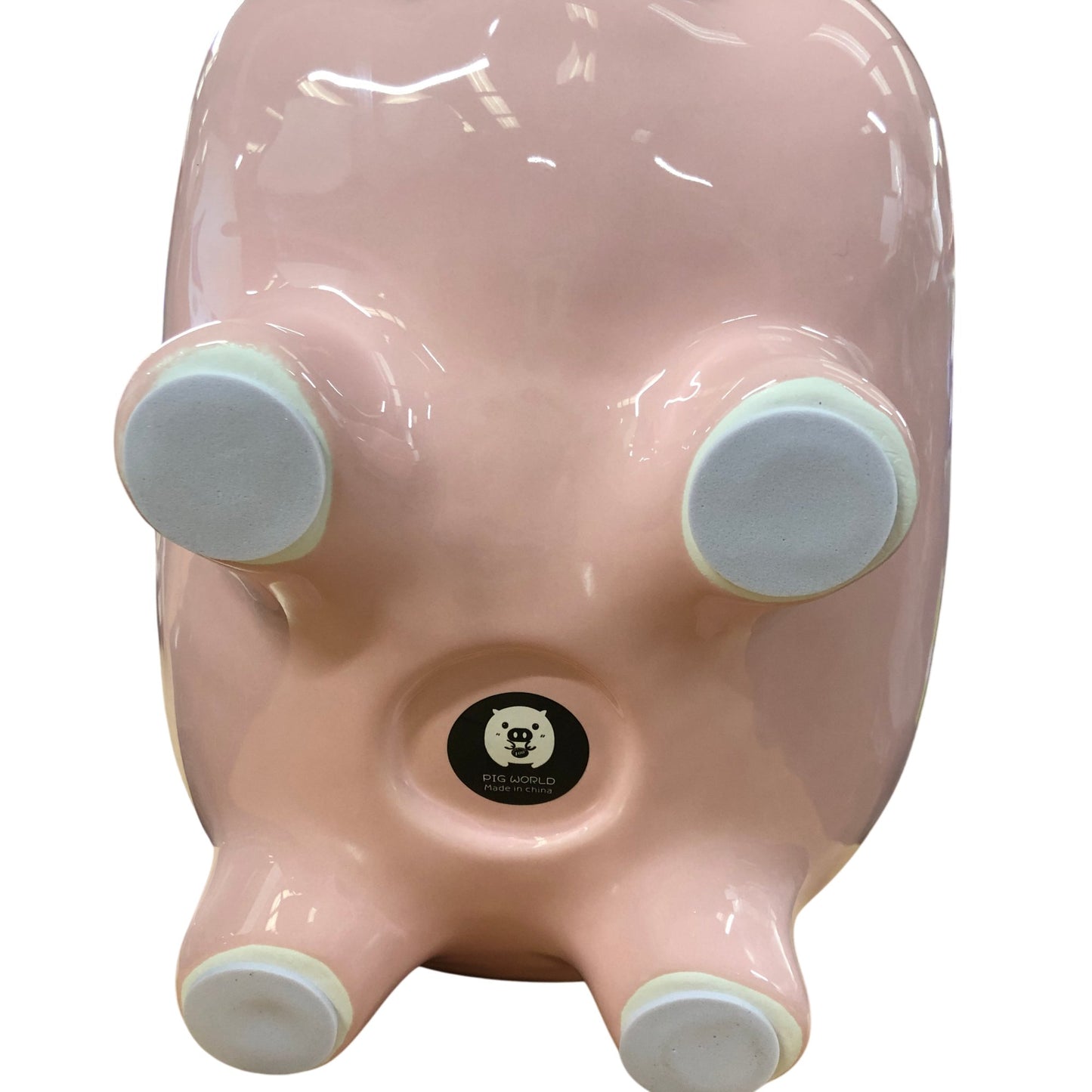 Pig World Large 11" Ceramic Piggy Bank Cute Pig Money Box Pink Collectable