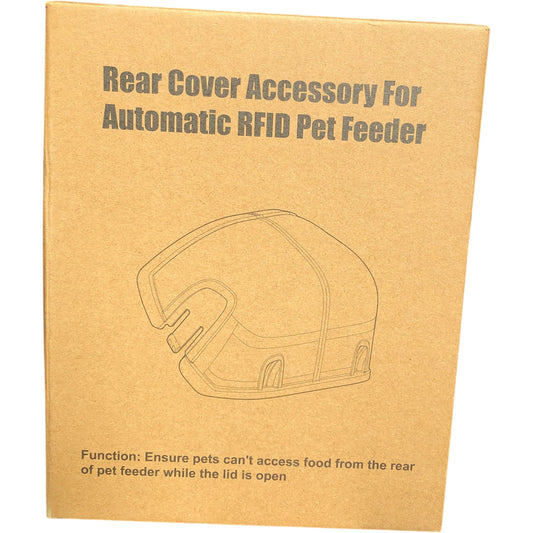 Pet Feeder Rear Cover Accessory For Automatic RFID Pet Feeder Easy Install