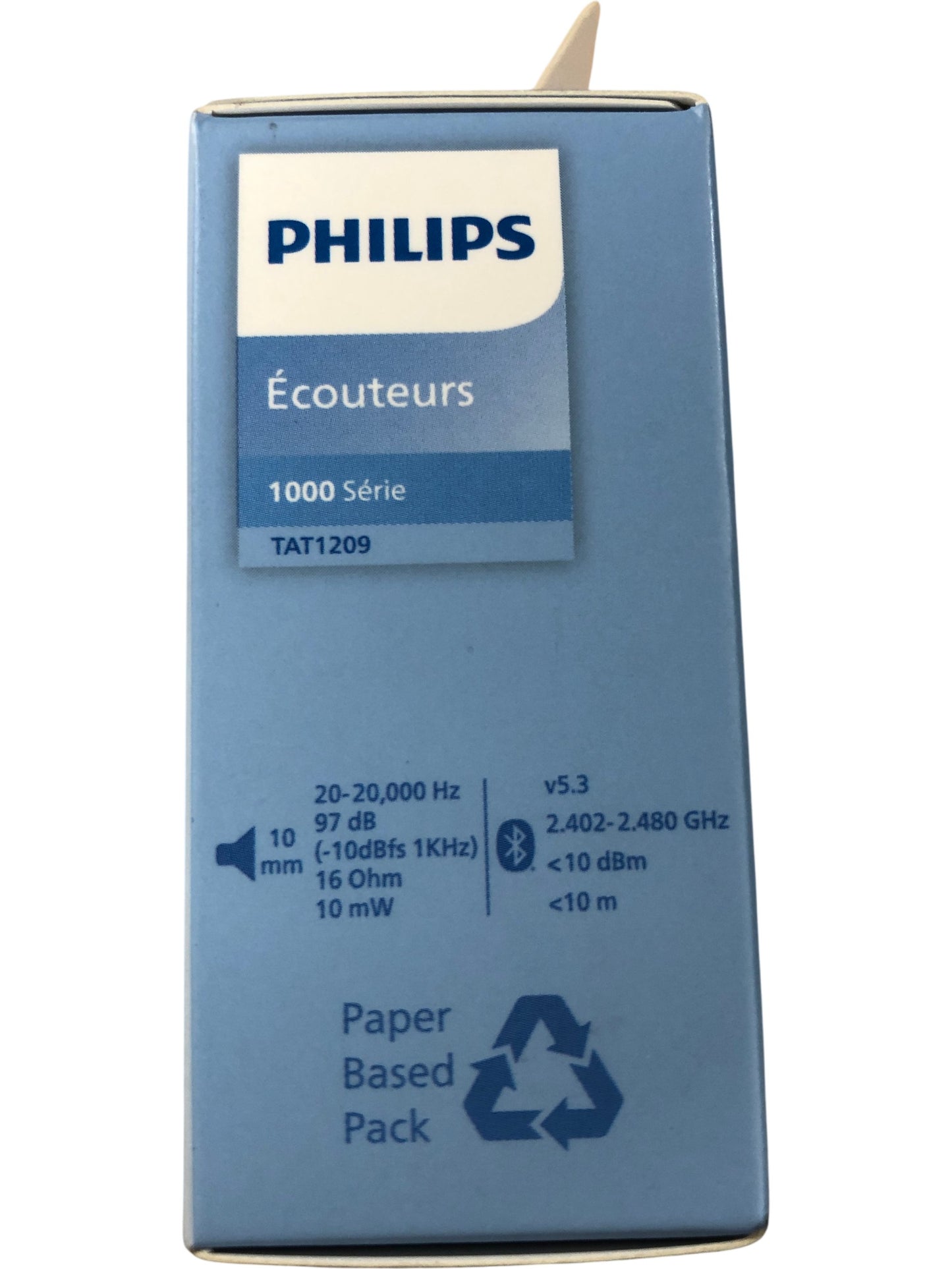 PHILIPS TAT1209 True Wireless In Ear Headphones IPX4 18 Hours Battery Bass