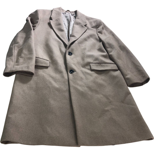 River Island XL Women's Brown Overcoat Tailored Long Coat Warm New Style