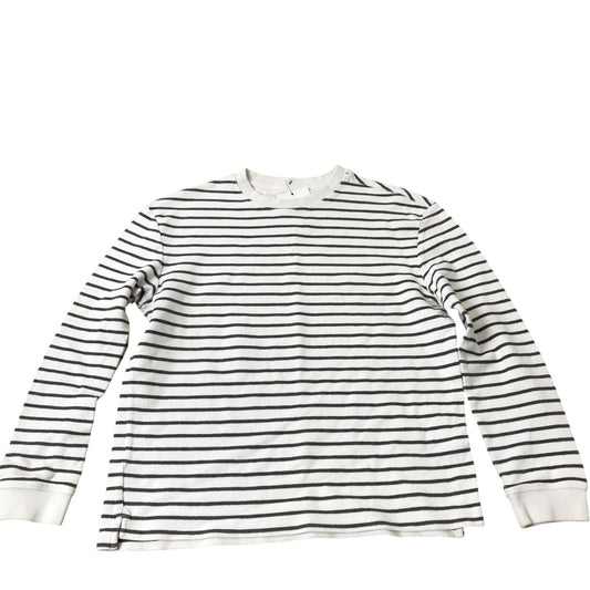Striped Sweatshirt Long Sleeve White Black 13-14 Years