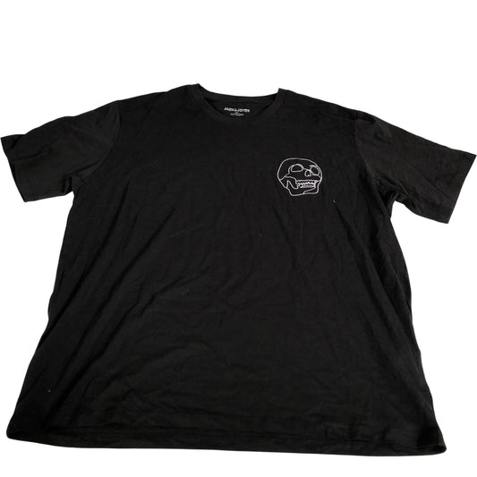 Jack And Jones T Shirt Mens Skull Design Black Cotton Size XXLCasual Top