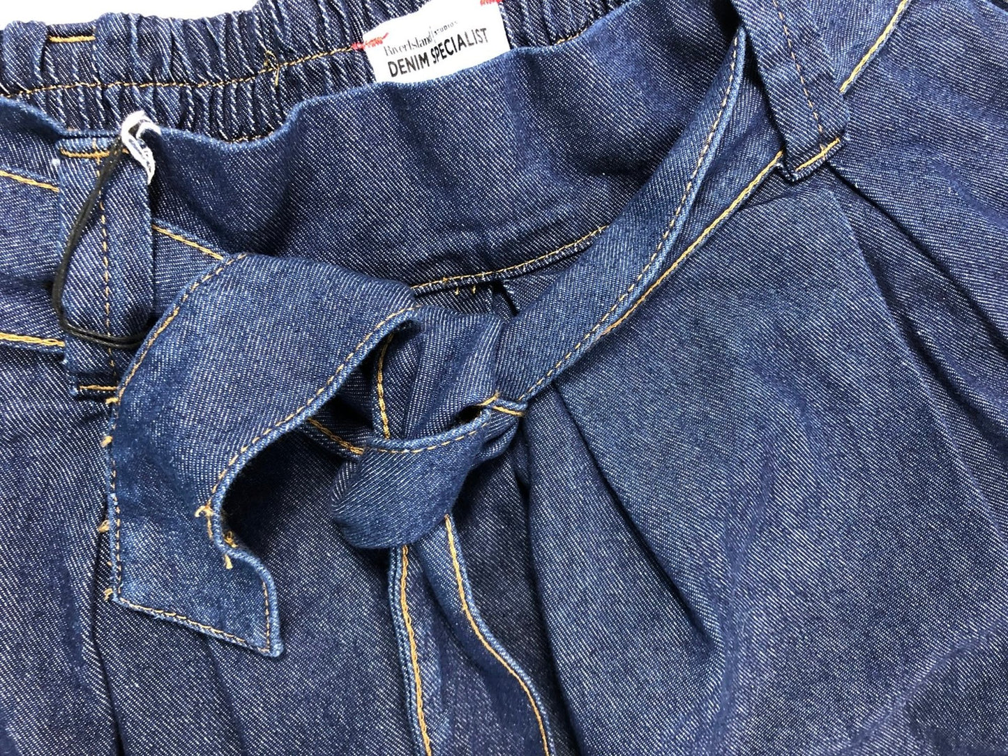 River Island Denim Maxi Skirt UK 14 Women's Casual Dark Blue Cotton Blend