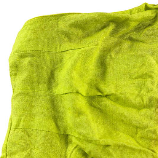 River Island Neon Yellow Strapless Top - Size 16