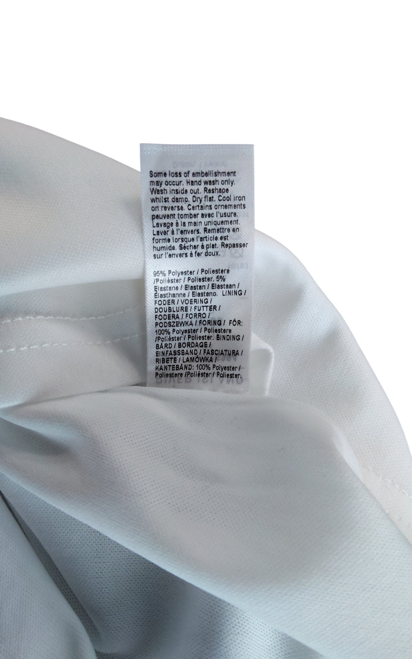 River Island Women's Sequin Tank Top UK10 White Sleeveless Party Wear