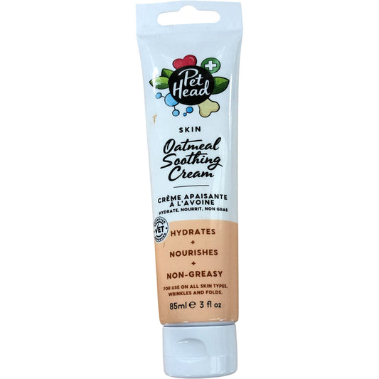 Pet Head Skin Oatmeal Soothing Cream 85ml Non Greasy Hydrates Nourishes