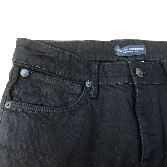 French Connection Slim Black Jeans W32 L32