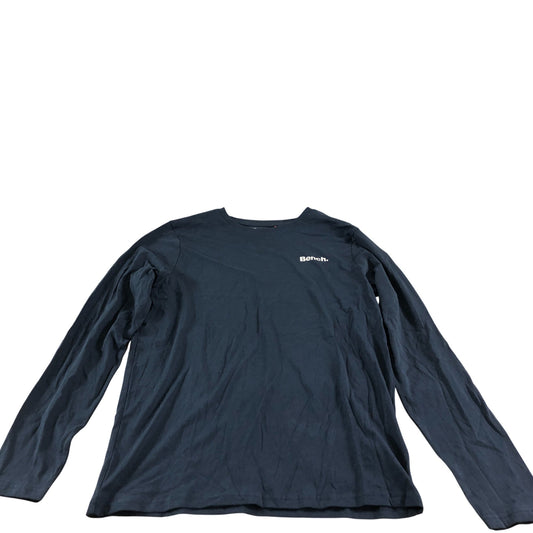 Bench Long Sleeve T-Shirt Men's Casual Navy Blue Cotton Comfortable Top Small
